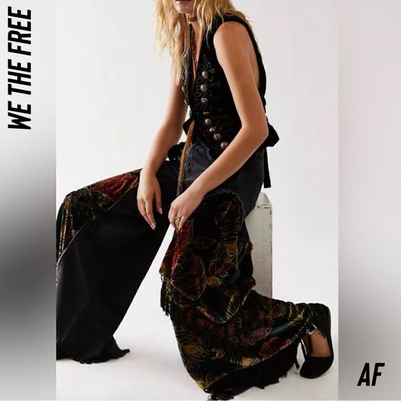 WE THE FREE JUST FRILLS LOW RISE WIDE LEG JEANS NWT - Picture 5 of 17